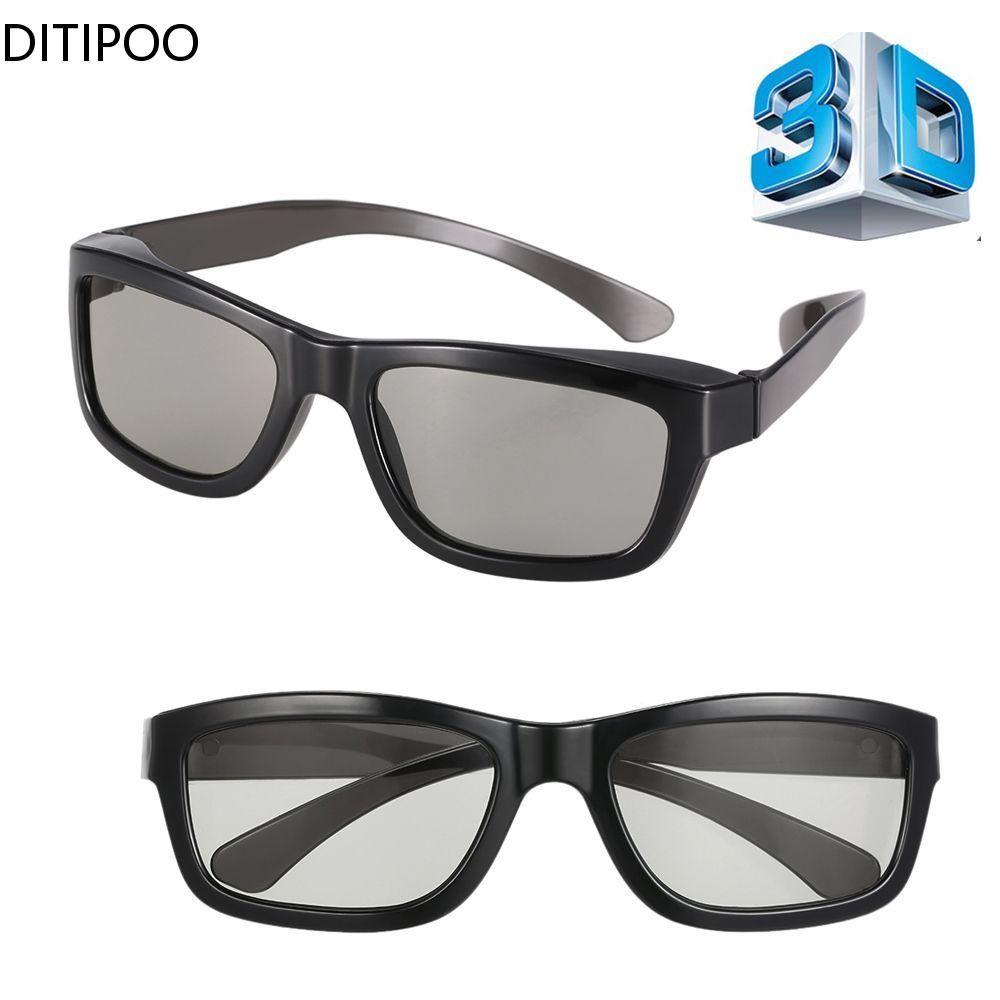 Home Cinema Glasses - 映画館の3Dメガネ用の円形偏光テレビプロジェクター,映画鑑賞用のプラスチック3Dメガネ,ホームシネマ用