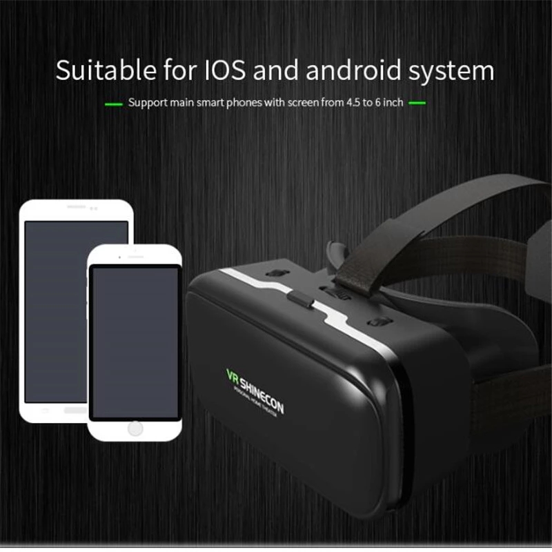 Shinecon VRメガネ 3Dバーチャルリアリティヘッド - Home Cinema Glasses のレビューと価格
