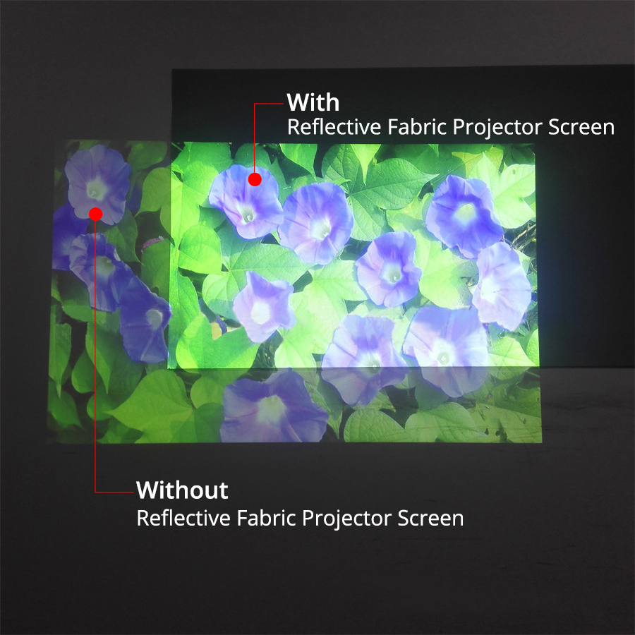 Touyinger 16:9 高輝度反射プロジェクタースクリ - Projector Screen 100 Inch のレビューと価格