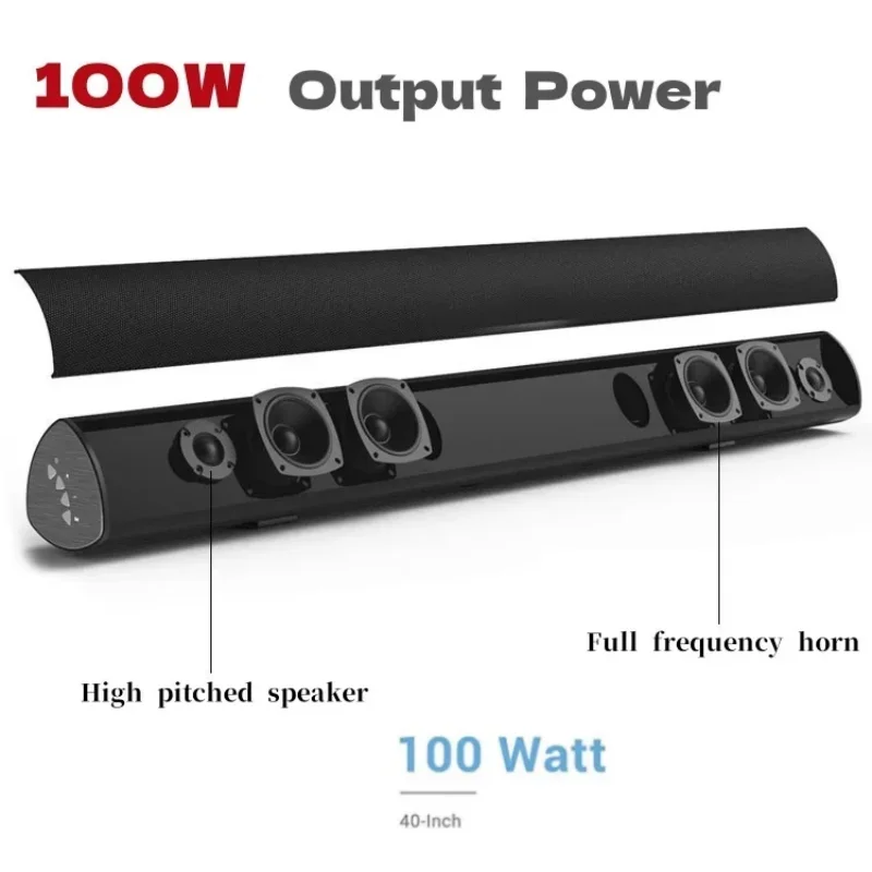 パワフルなTVサウンドバー 有線100W Bluetooth - Home Cinema Center のレビューと価格