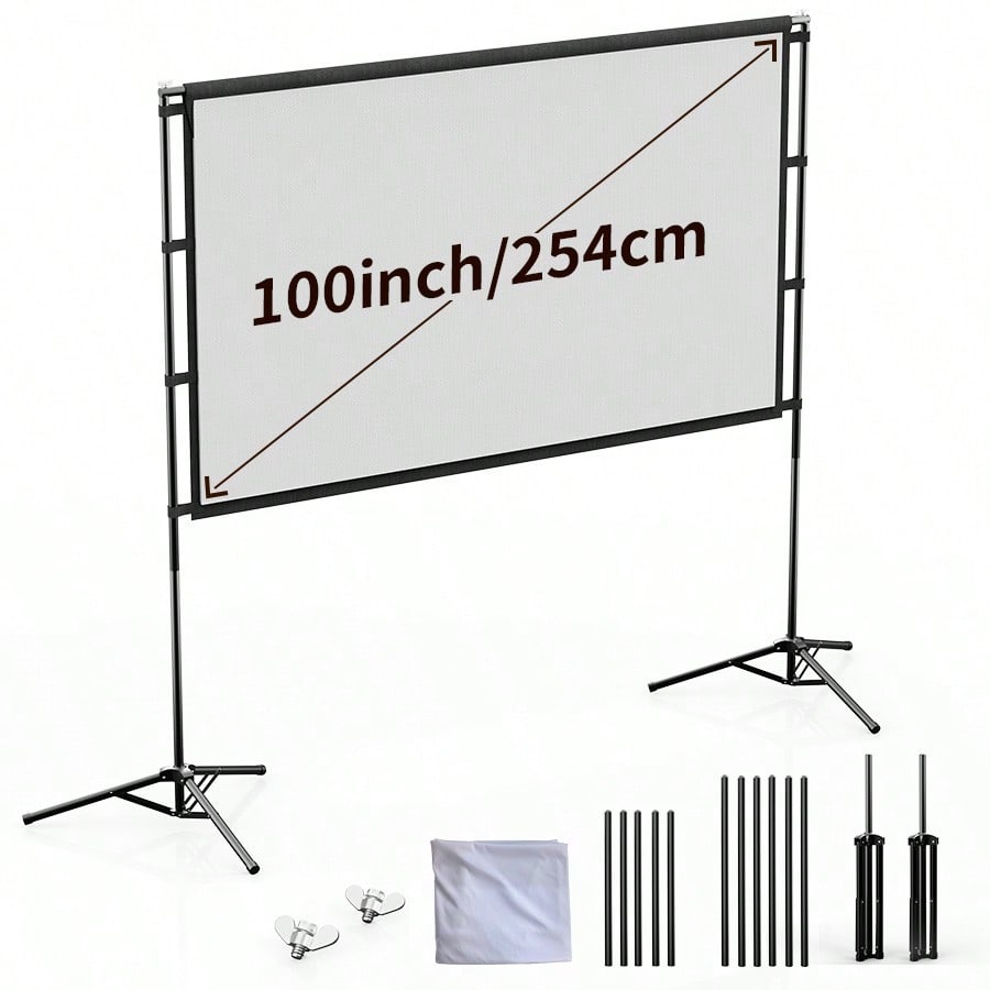 XBJ 100インチ 4KウルトラHDプロジェクションスクリ - Projector Screen 100 Inch のレビューと価格