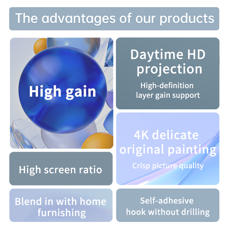 すべてのプロジェクタースクリーン用反射強化高輝度100インチ - Projector Screen 100 Inch のレビューと価格